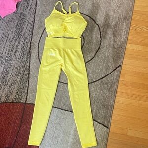 Yellow Women's Activewear Set